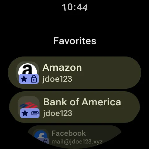Keyguard on a Wear OS watch
